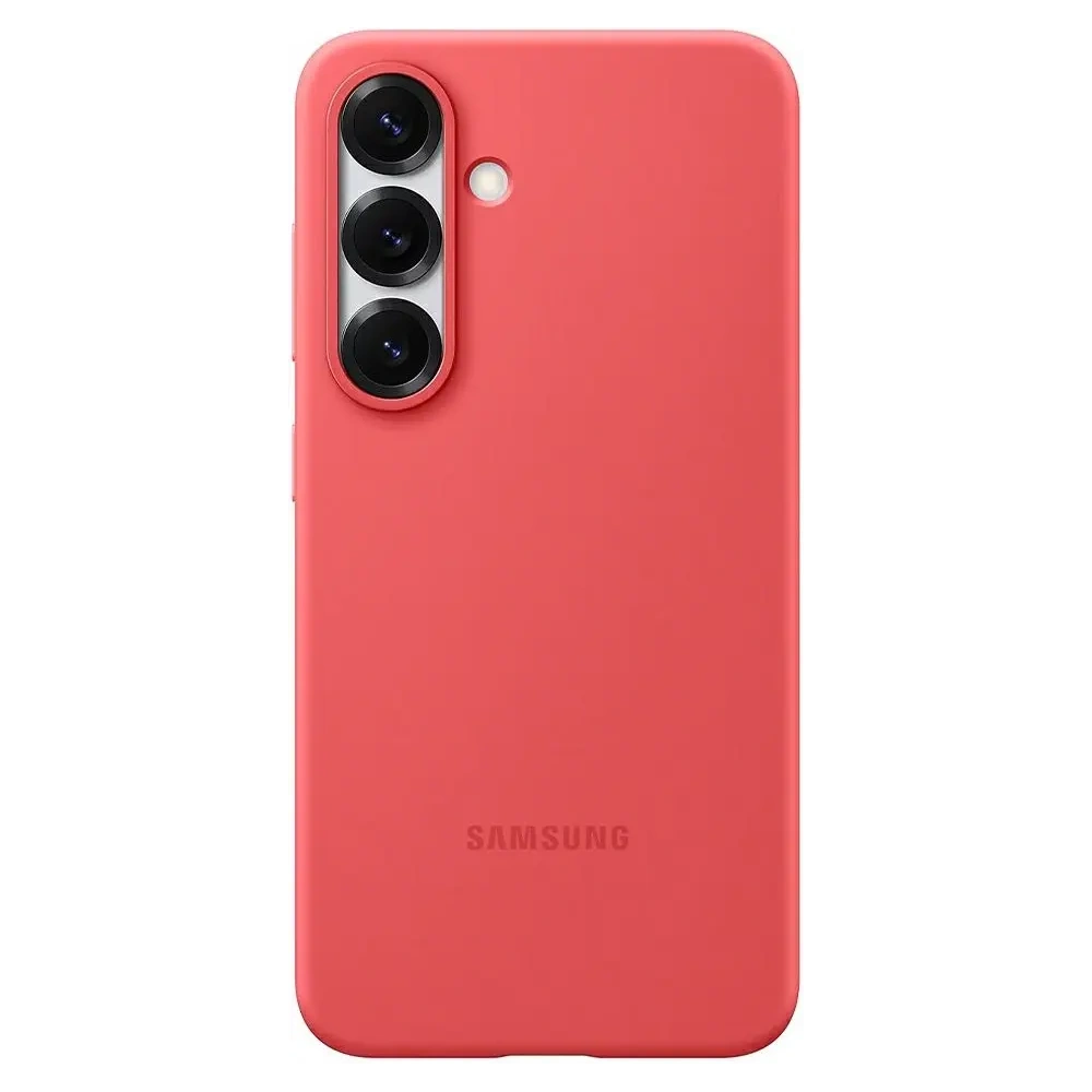 Etui Samsung Silicone do Galaxy S25+ Plus czerwony