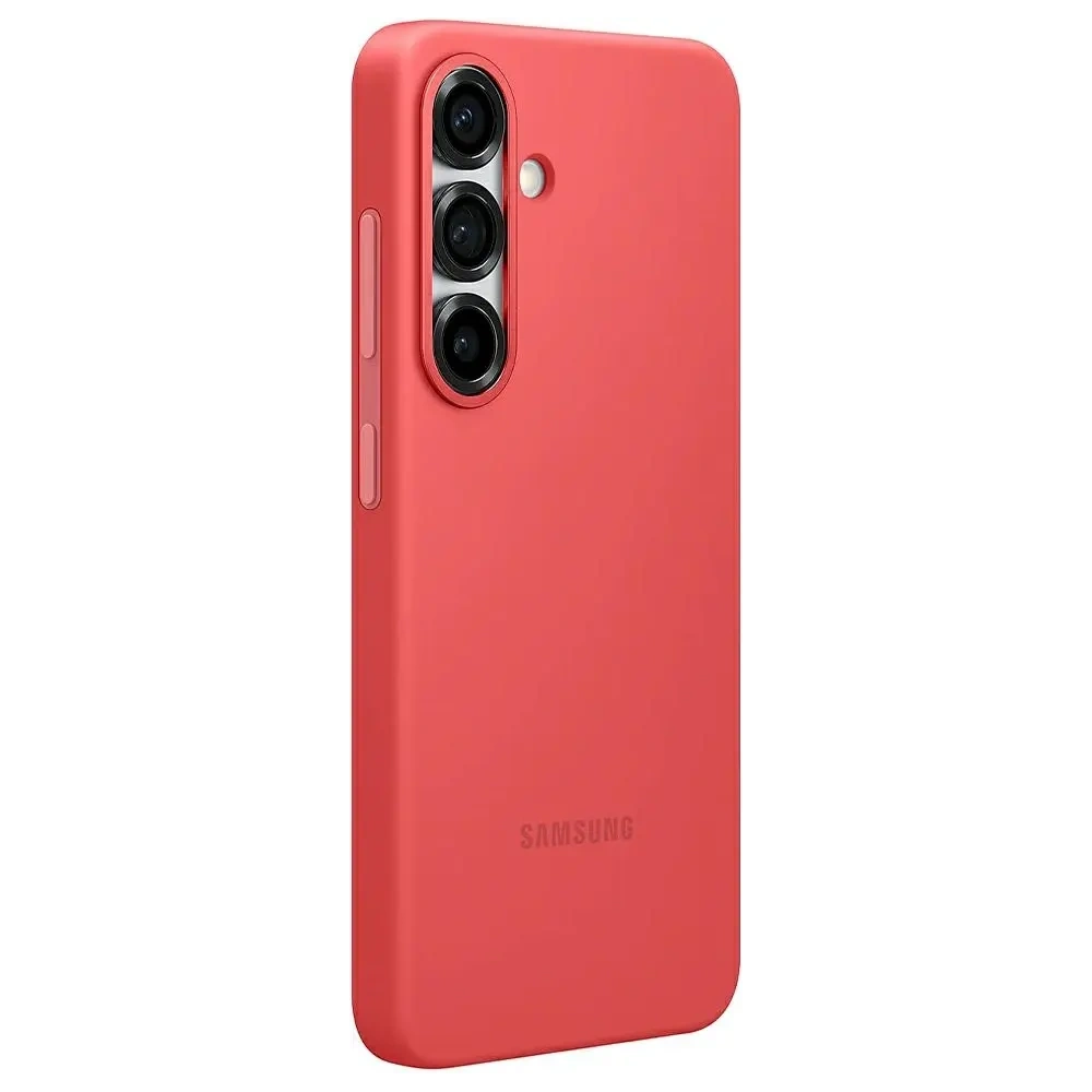 Etui Samsung Silicone do Galaxy S25+ Plus czerwony