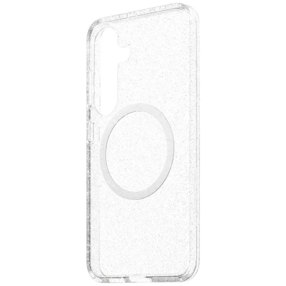 Etui CARE by PanzerGlass Flagship Urban Combat Starlight White QI do Samsung Galaxy S25 przezroczysty