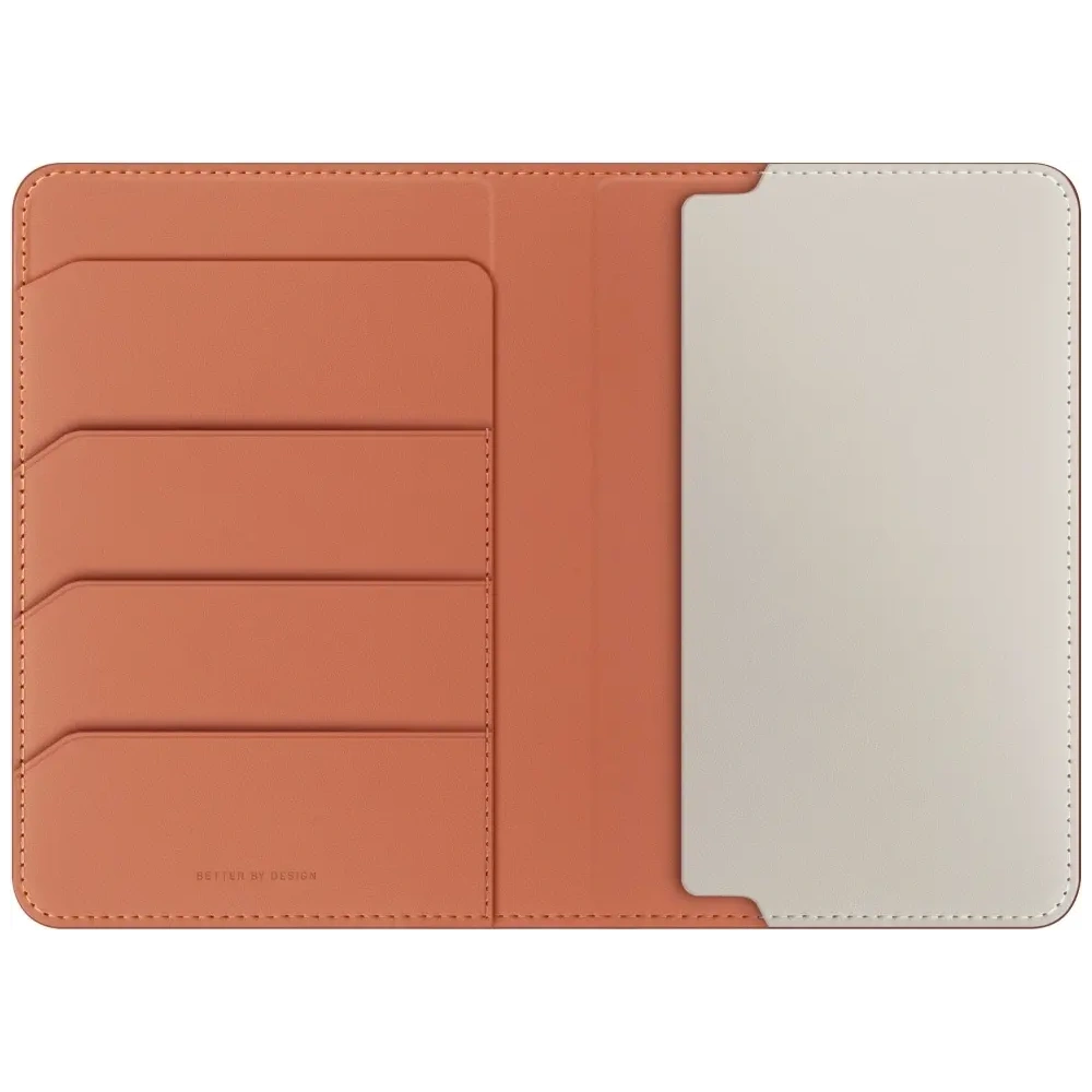 Etui na paszport UNIQ Belmont blokada RFID terracotta kość słoniowa