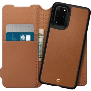 Kup Etui Spigen Ciel Wallet Brick Samsung Galaxy S20+ Plus Saddle Brown - SPN1090BR - {ean13} - Sklep Home Screen
