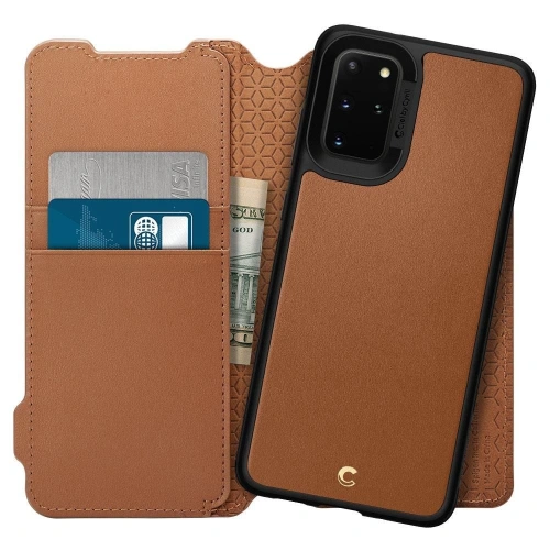 Kup Etui Spigen Ciel Wallet Brick Samsung Galaxy S20+ Plus Saddle Brown - SPN1090BR - {ean13} - Sklep Home Screen