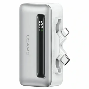 Buy USAMS US-CD233 4500mAh Powerbank USB-C, Lightning 20W PD Fast Charge silver - USA1224 - {ean13} - Home Screen Store Europe