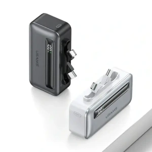 Kup Powerbank USAMS US-CD233 4500mAh USB-C, Lightning 20W PD Rychlé nabíjení šedý/černý - USA1225 - {ean13} - Sklep Home Screen