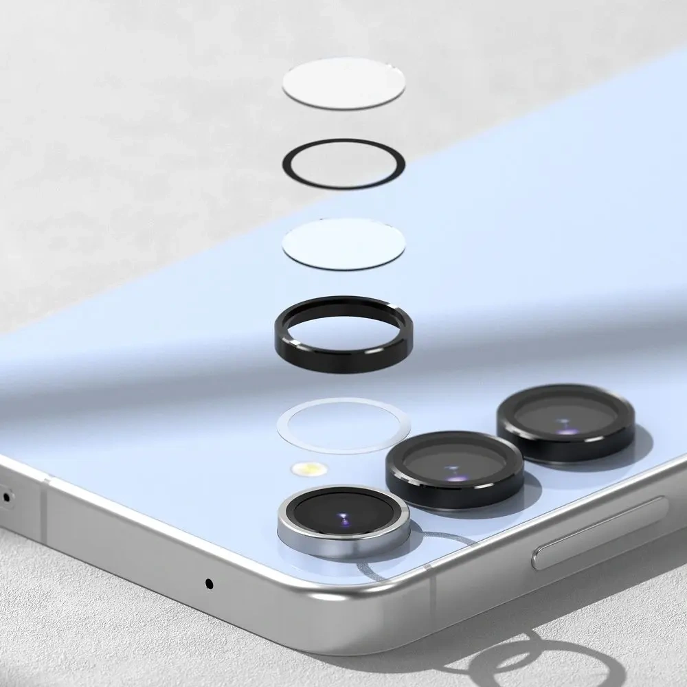 Nakładka Ringke Camera Frame Protector Samsung Galaxy S24 FE Black [2 PACK]