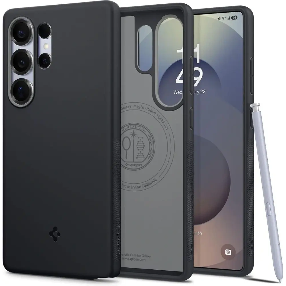 Etui Spigen Nano Pop Mag MagSafe Samsung Galaxy S25 Ultra Black Sesame