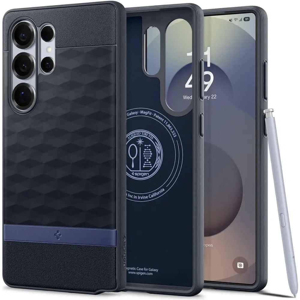 Etui Spigen Parallax Mag MagSafe Samsung Galaxy S25 Ultra Navy Violet