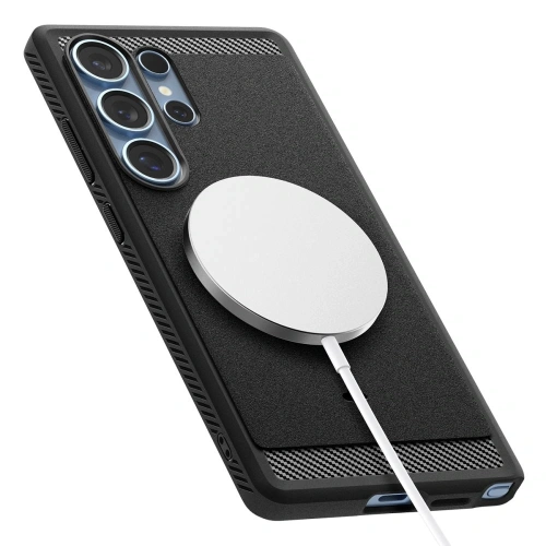 Kup Spigen Rugged Armor Mag MagSafe Samsung Galaxy S25 Ultra Matt Schwarz - SPN16638 - {ean13} - Sklep Home Screen
