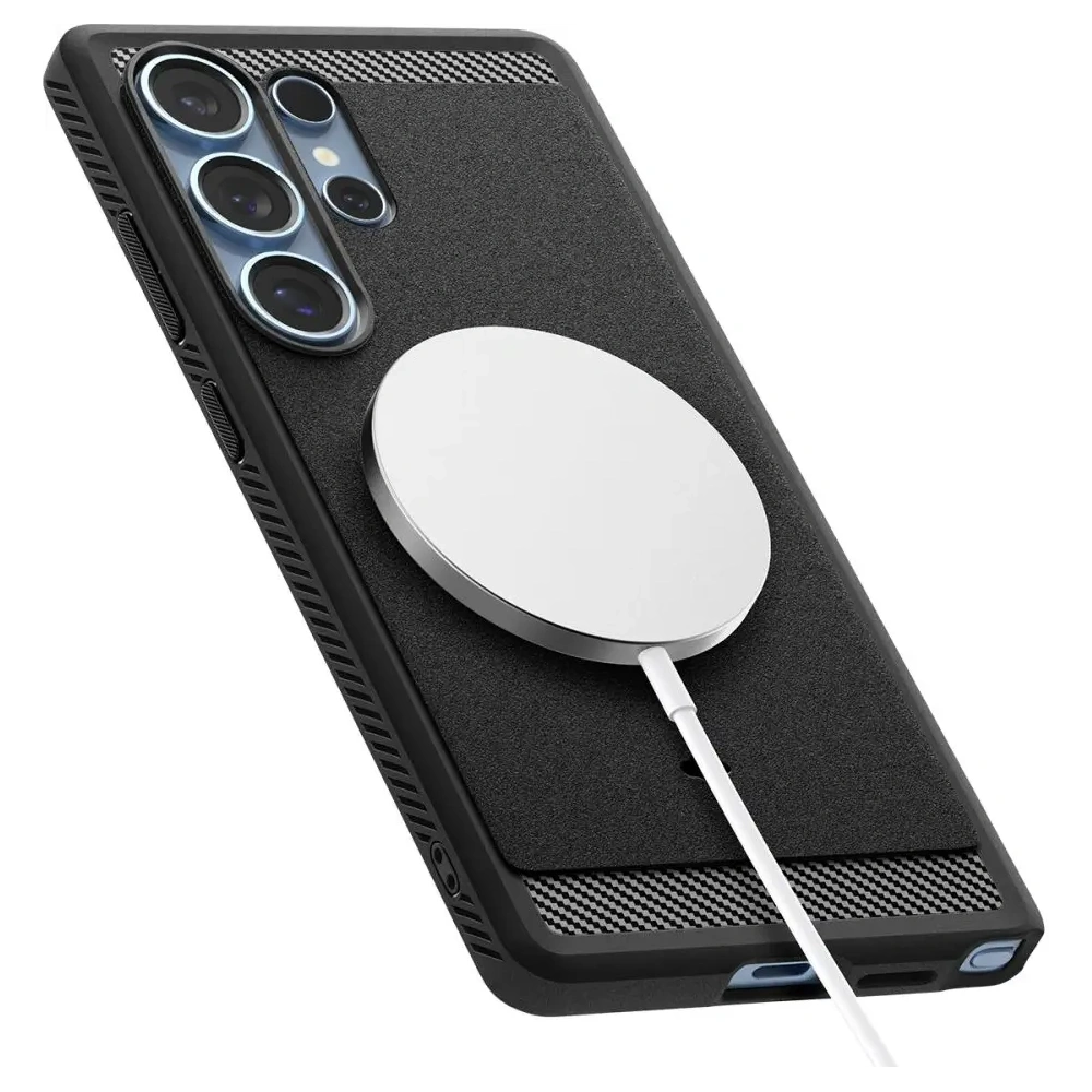 Etui Spigen Rugged Armor Mag MagSafe Samsung Galaxy S25 Ultra Matte Black