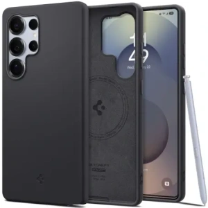 Buy Spigen Silicone Fit Mag MagSafe Samsung Galaxy S25 Ultra Black - SPN16639 - {ean13} - Home Screen Store Europe