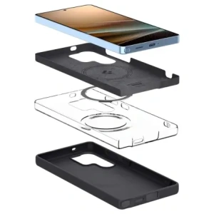 Kup Etui Spigen Silicone Fit Mag MagSafe Samsung Galaxy S25 Ultra Černá - SPN16639 - {ean13} - Sklep Home Screen