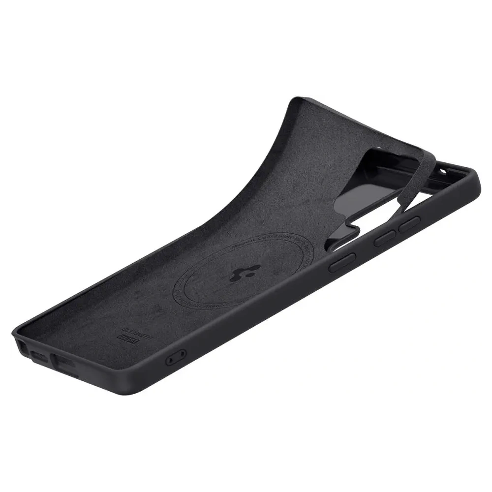 Etui Spigen Silicone Fit Mag MagSafe Samsung Galaxy S25 Ultra Black