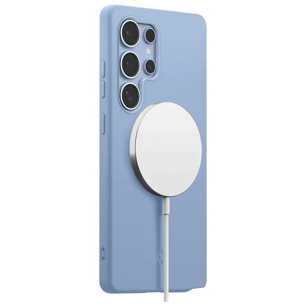 Etui Spigen Silicone Fit Mag MagSafe Samsung Galaxy S25 Ultra Sapphire Blue