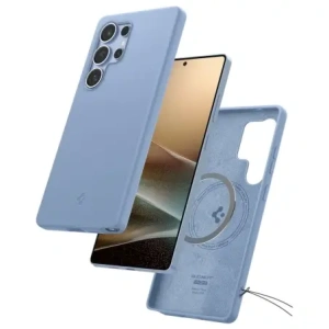 Kup Spigen Silicone Fit Mag MagSafe Samsung Galaxy S25 Ultra Albastru Safir - SPN16640 - {ean13} - Sklep Home Screen