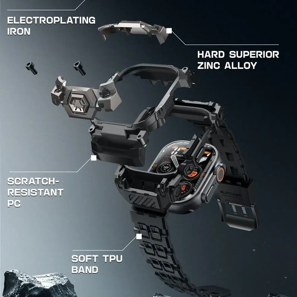 Etui Supcase Unicorn Beetle Ore Apple Watch Ultra 1 / 2 / 3 49mm Black