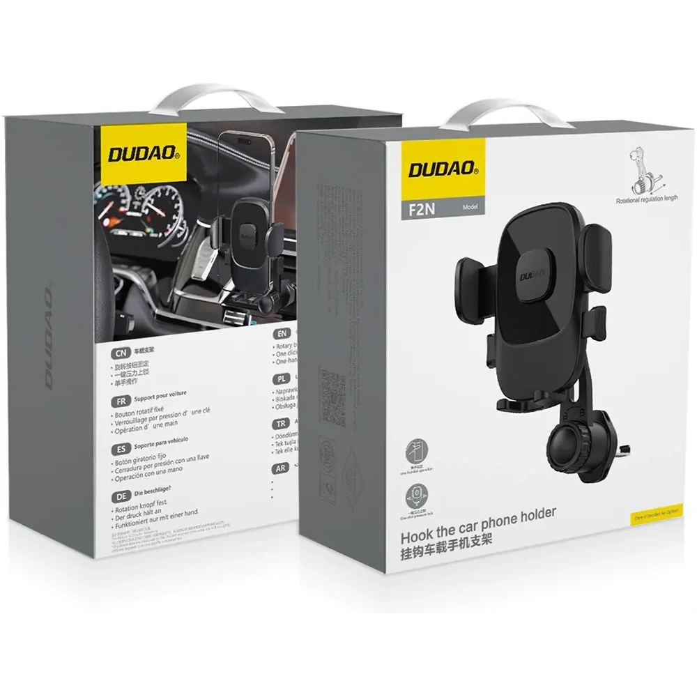 Uchwyt samochodowy do kratki Dudao F2N zaciskowy czarny