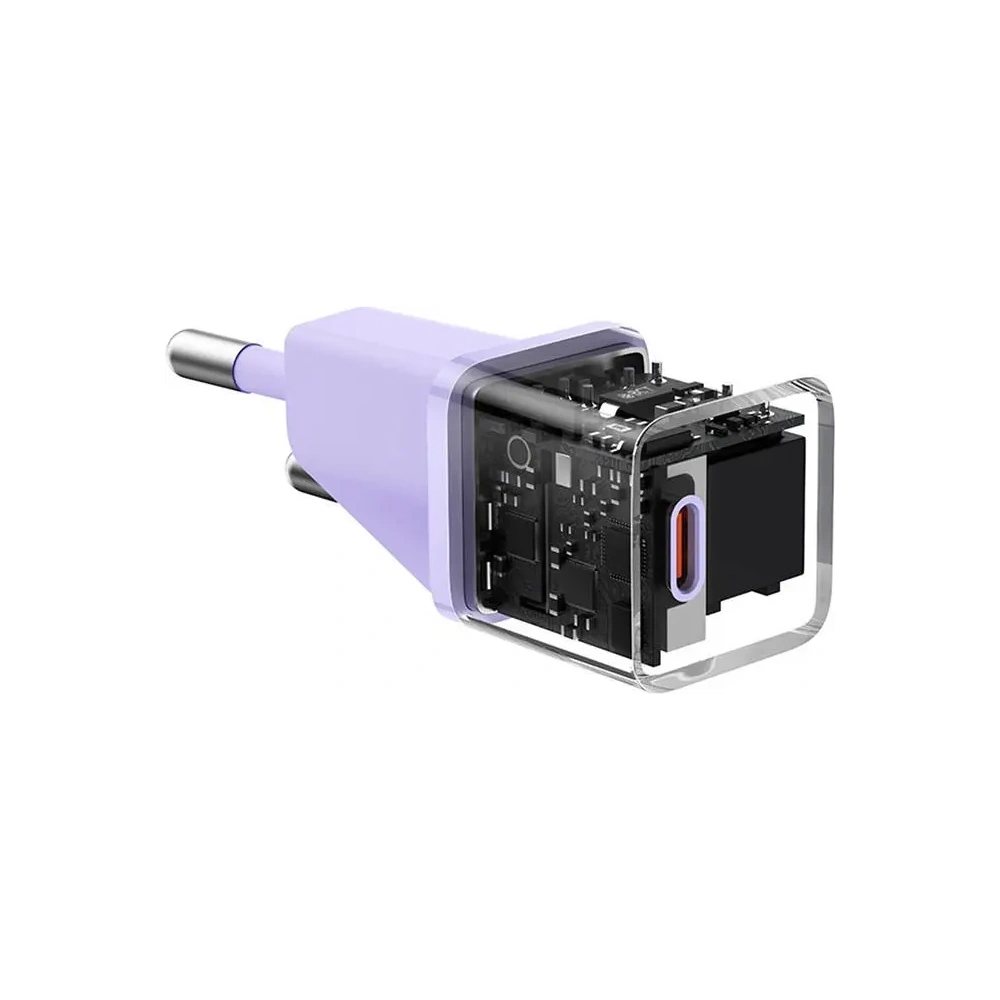 Mini ładowarka sieciowa Baseus GaN5 20W USB-C (fioletowa)