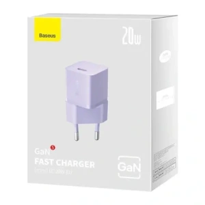 Kup Baseus GaN5 20W USB-C Mini-Wandladegerät (lila) - BSU8923 - {ean13} - Sklep Home Screen