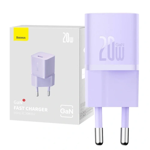 Kup Baseus Încărcător de perete mini USB-C GaN5 20W (mov) - BSU8923 - {ean13} - Sklep Home Screen