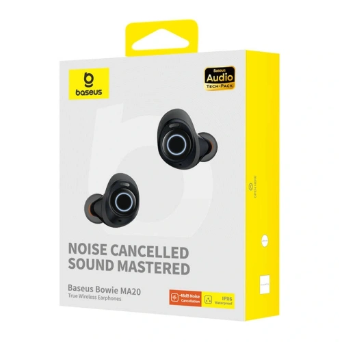 Buy Baseus Bowie MA20 TWS ANC Bluetooth 5.3 IPX6 wireless dock headphones (black) - BSU8924 - {ean13} - Home Screen Store Europe