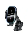 Baseus car mount for cockpit / windshield / grille with 15W charger Bayern Munich Edition (black)