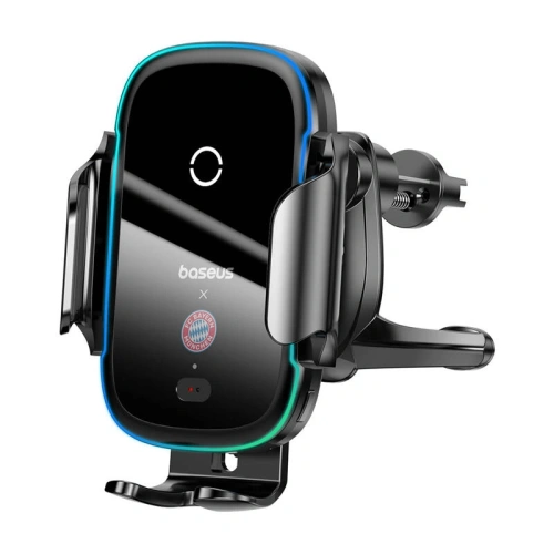 Kup Baseus suport auto pentru cockpit / parbriz / grilă cu încărcător de 15W Bayern Munich Edition (negru) - BSU8926 - {ean13} - Sklep Home Screen
