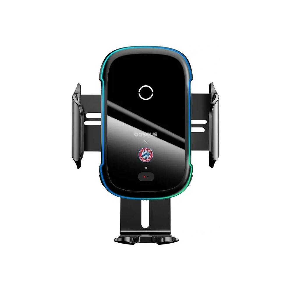 Uchwyt samochodowy na kokpit / szybę / do kratki Baseus z ładowarką 15W Edycja Bayern Monachium (czarny)