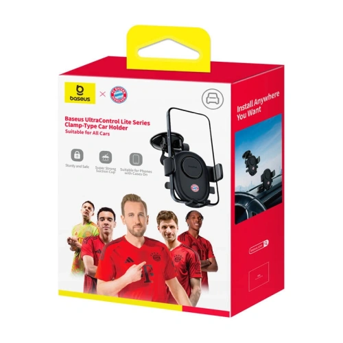 Buy Baseus UltraControl cockpit / windshield car holder Bayern Munich Edition (black) - BSU8927 - {ean13} - Home Screen Store Europe