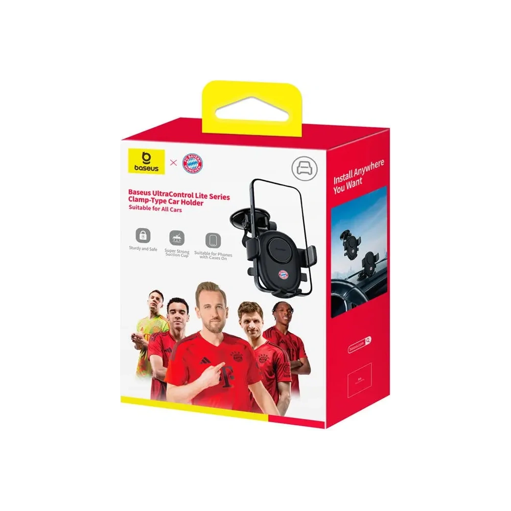 Uchwyt samochodowy na kokpit / szybę Baseus UltraControl Edycja Bayern Monachium (czarny)