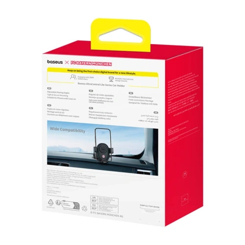 Buy Baseus UltraControl cockpit / windshield car holder Bayern Munich Edition (black) - BSU8927 - {ean13} - Home Screen Store Europe