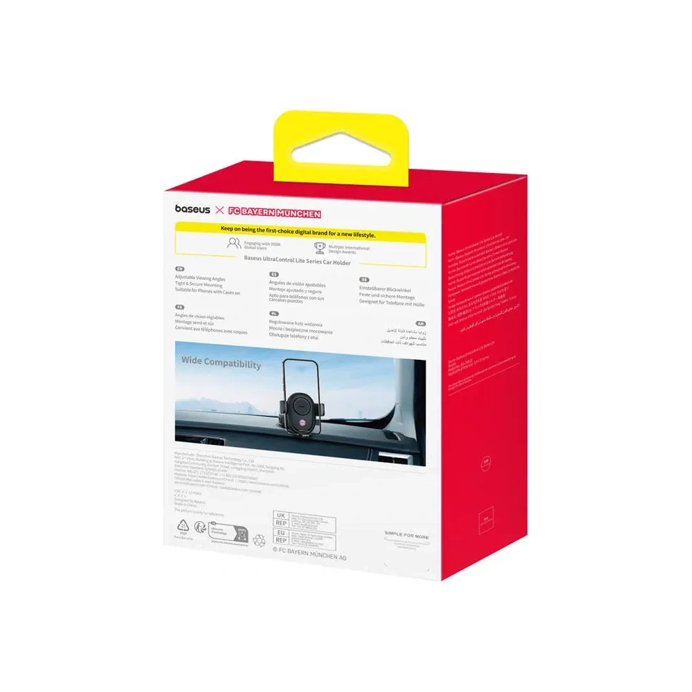 Uchwyt samochodowy na kokpit / szybę Baseus UltraControl Edycja Bayern Monachium (czarny)