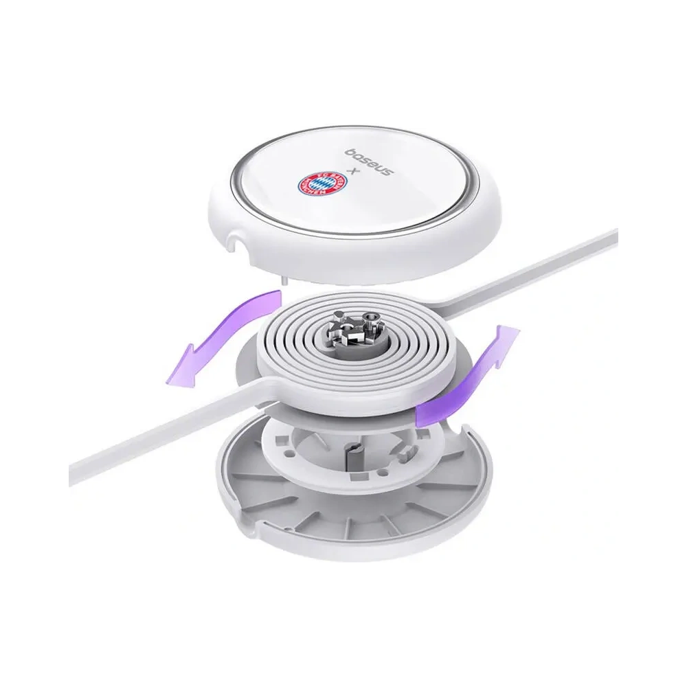 Kabel do ładowania Baseus USB-C / USB-C 100W Edycja Bayern Monachium (biały)