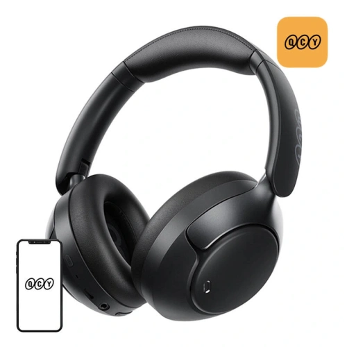 Kup Bezprzewodowe słuchawki nauszne QCY H3 pro ANC Bluetooth 5.4 LDAC/AAC/SBC (czarne) - QCY101 - {ean13} - Sklep Home Screen