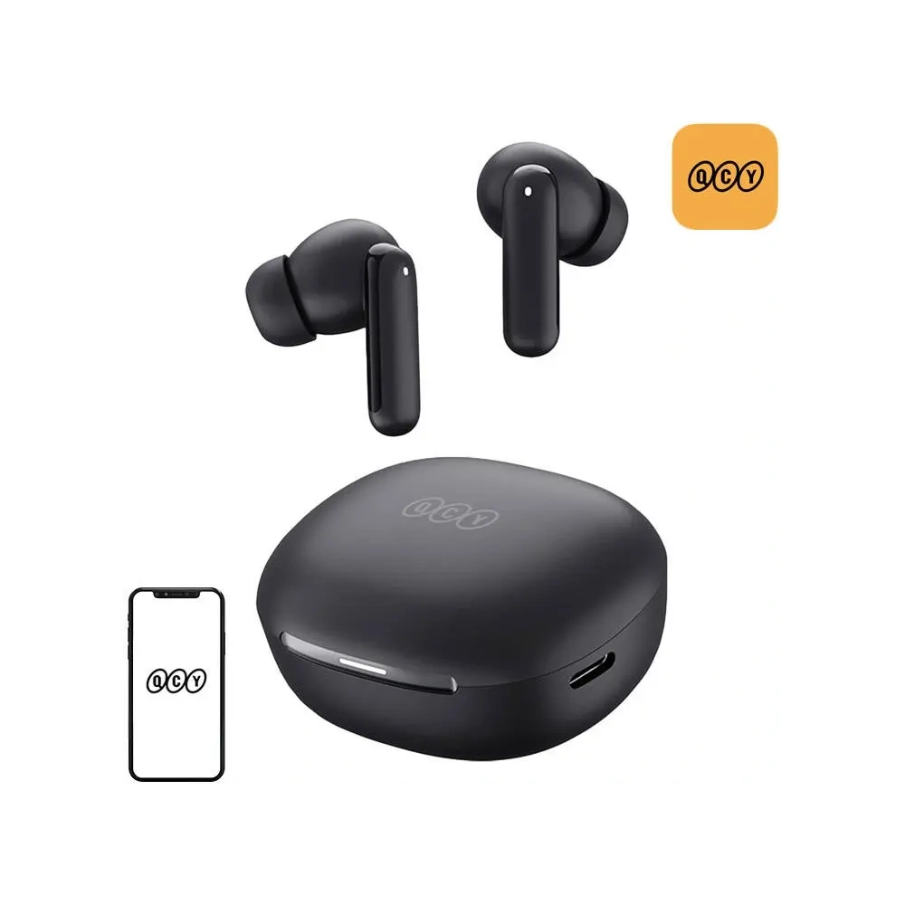 Bezprzewodowe słuchawki dokanałowe TWS QCY MeloBuds HT16 Bluetooth 5.4 SBC/AAC IPX4 (czarne)