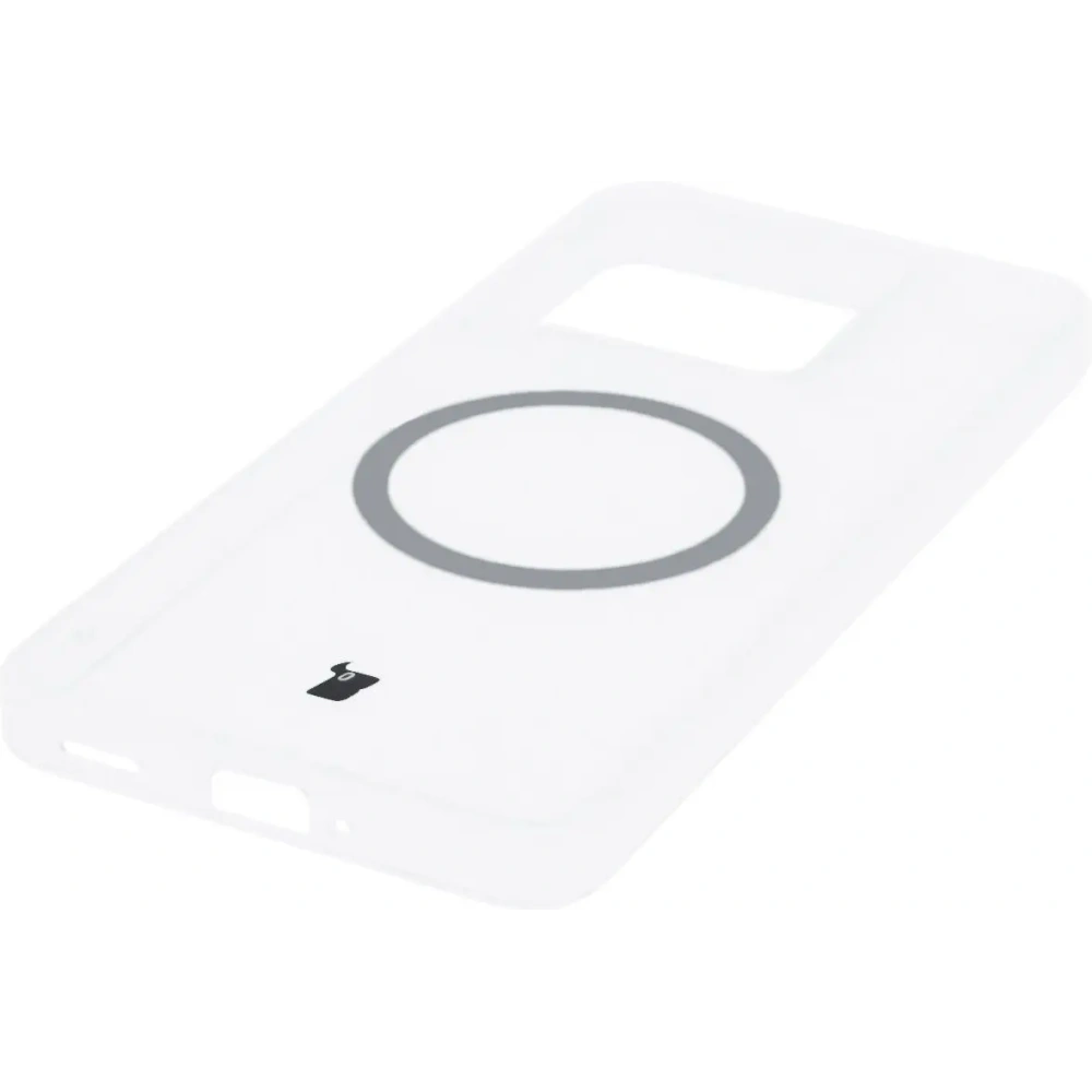 Etui z pierścieniem magnetycznym Bizon Case CrystalO do Xiaomi 14T Pro przezroczyste