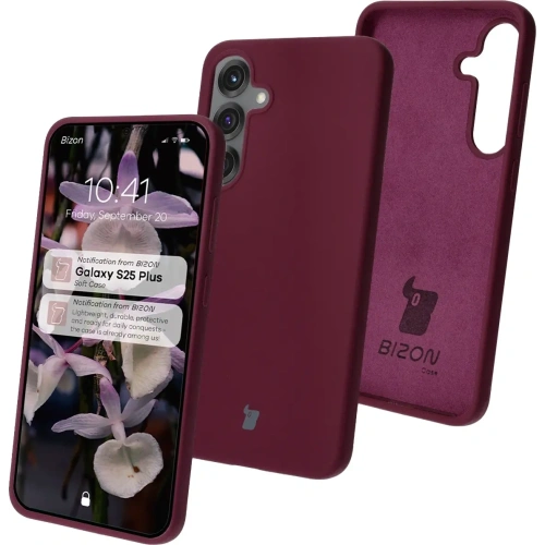 Kup Silikonowe etui Bizon Soft Case do Samsung Galaxy S25+ Plus ciemnofioletowe - BIZ8286 - {ean13} - Sklep Home Screen