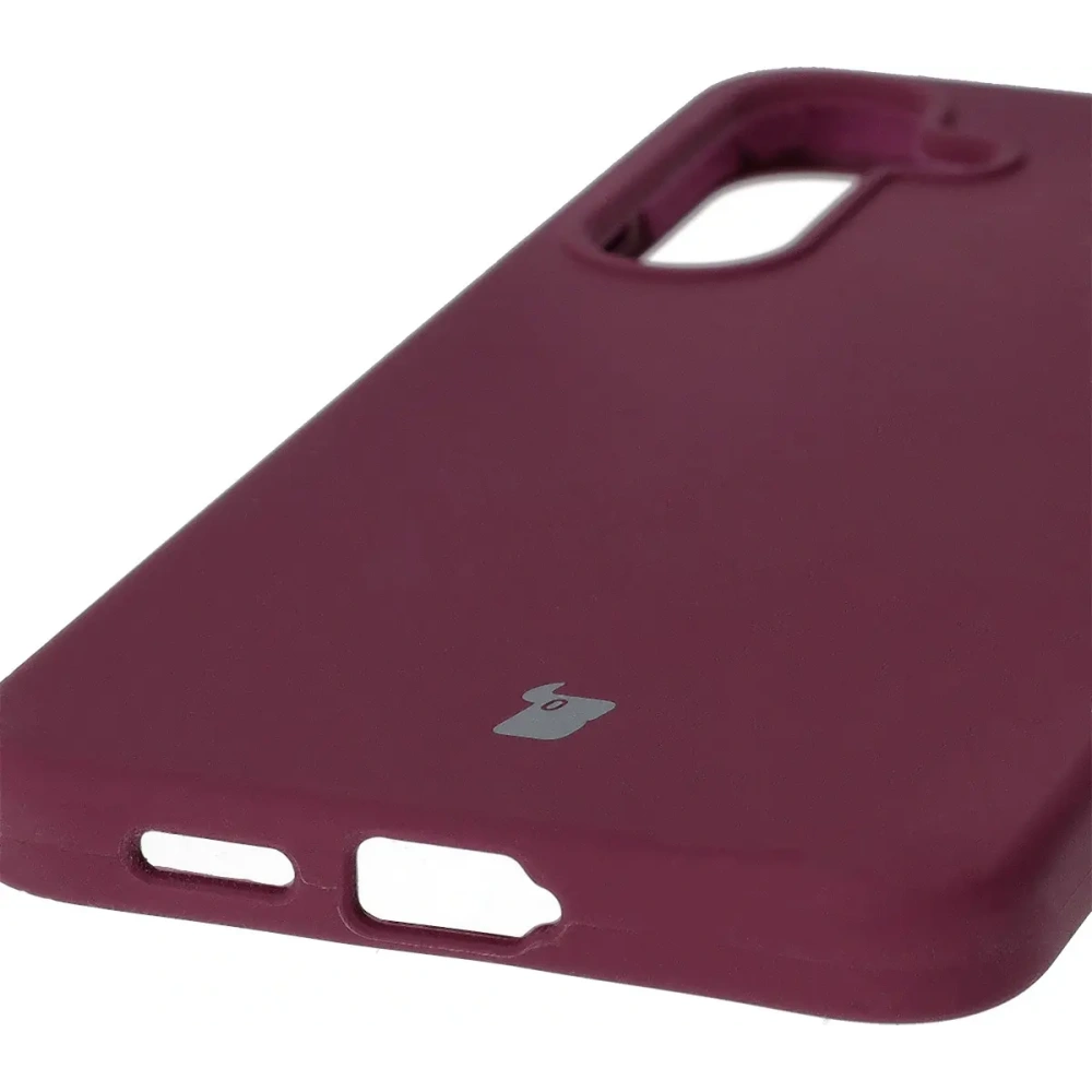 Silikonowe etui Bizon Soft Case do Samsung Galaxy S25+ Plus ciemnofioletowe