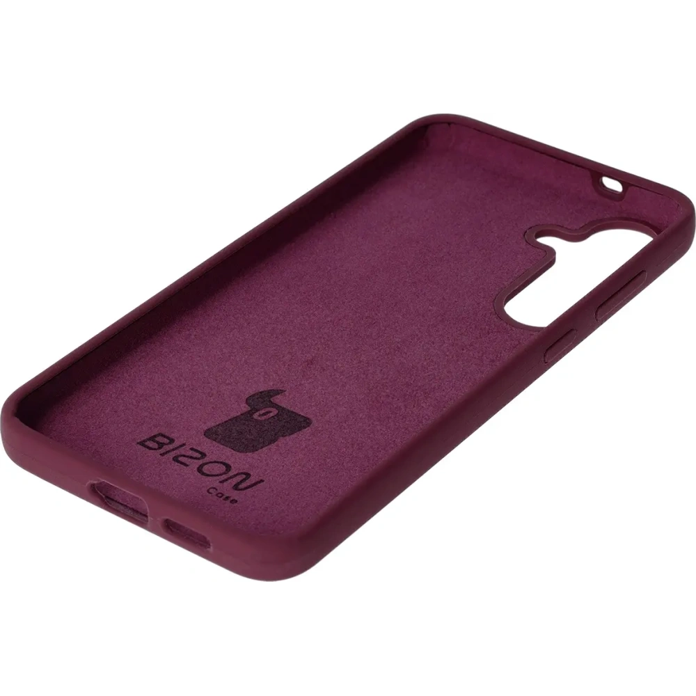Silikonowe etui Bizon Soft Case do Samsung Galaxy S25+ Plus ciemnofioletowe