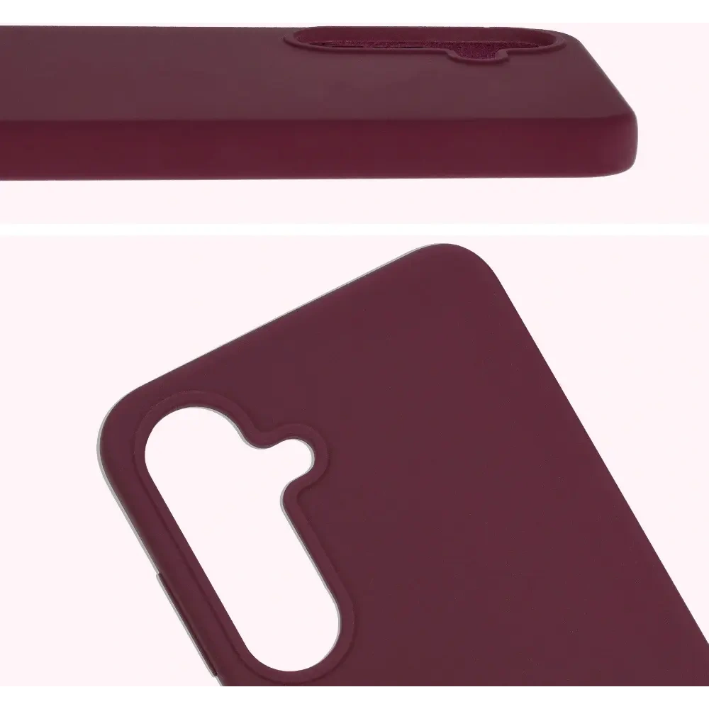 Silikonowe etui Bizon Soft Case do Samsung Galaxy S25+ Plus ciemnofioletowe