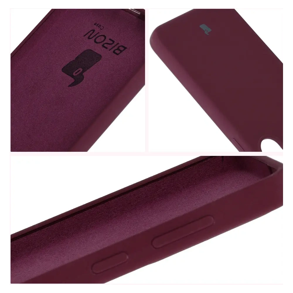 Silikonowe etui Bizon Soft Case do Samsung Galaxy S25+ Plus ciemnofioletowe