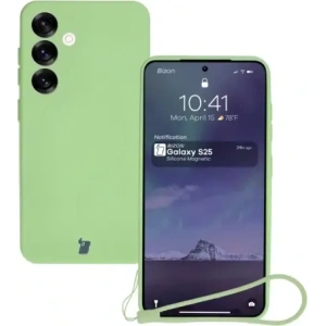 Buy Bizon Case Silicone Magnetic Samsung Galaxy S25 / Galaxy S24 light green - BIZ8288 - {ean13} - Home Screen Store Europe