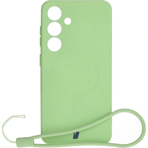 Kup Silikonové pouzdro s magnetickým kroužkem Bizon Case Silicone Magnetic pro Samsung Galaxy S25 / Galaxy S24 jasně zelené - BIZ8288 - {ean13} - Sklep Home Screen