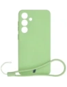 Kup Silikonové pouzdro s magnetickým kroužkem Bizon Case Silicone Magnetic pro Samsung Galaxy S25 / Galaxy S24 jasně zelené - BIZ8288 - {ean13} - Sklep Home Screen