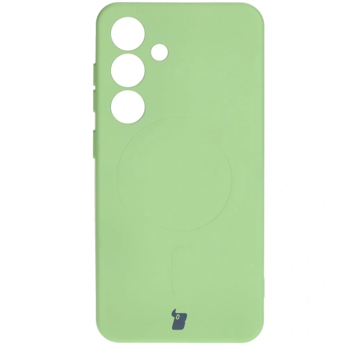 Kup Silikonové pouzdro s magnetickým kroužkem Bizon Case Silicone Magnetic pro Samsung Galaxy S25 / Galaxy S24 jasně zelené - BIZ8288 - {ean13} - Sklep Home Screen