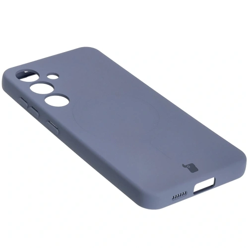 Kup Silikonové pouzdro s magnetickým kroužkem Bizon Case Silicone Magnetic pro Samsung Galaxy S25 / Galaxy S24 šedé - BIZ8289 - {ean13} - Sklep Home Screen