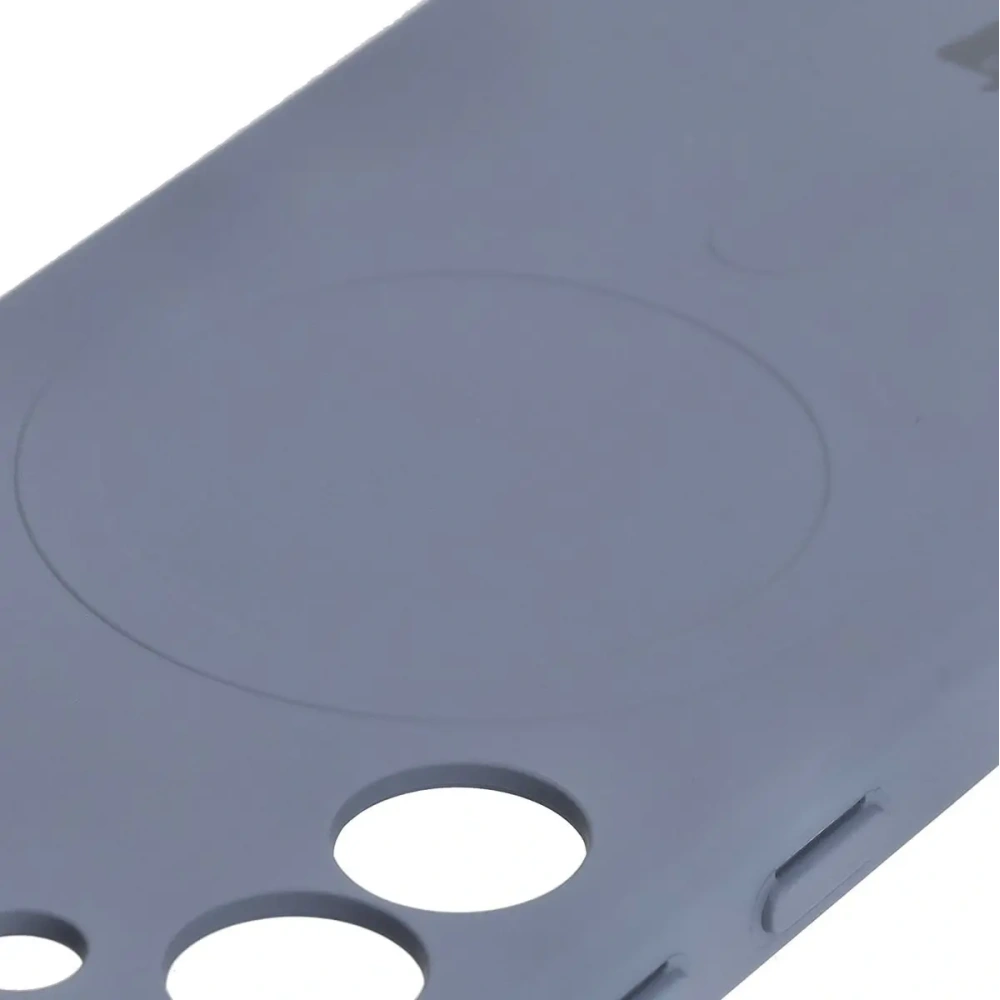 Silikonowe etui z pierścieniem magnetycznym Bizon Case Silicone Magnetic do Samsung Galaxy S25 / Galaxy S24 szare