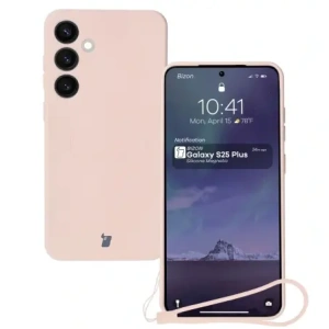 Kup Silikonový kryt s magnetickým kroužkem Bizon Case Silicone Magnetic pro Samsung Galaxy S25+ Plus / S24+ Plus světle růžový - BIZ8291 - {ean13} - Sklep Home Screen
