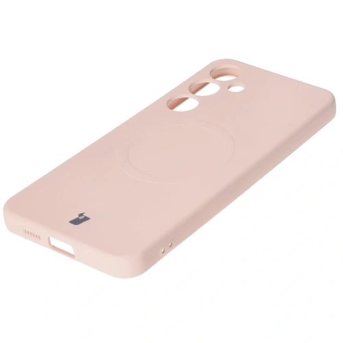 Kup Silikonový kryt s magnetickým kroužkem Bizon Case Silicone Magnetic pro Samsung Galaxy S25+ Plus / S24+ Plus světle růžový - BIZ8291 - {ean13} - Sklep Home Screen
