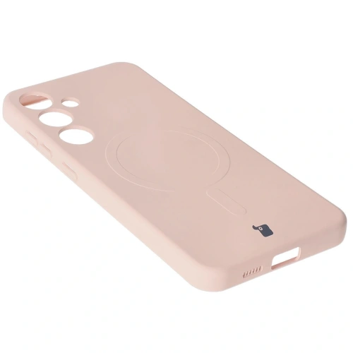 Kup Silikonový kryt s magnetickým kroužkem Bizon Case Silicone Magnetic pro Samsung Galaxy S25+ Plus / S24+ Plus světle růžový - BIZ8291 - {ean13} - Sklep Home Screen