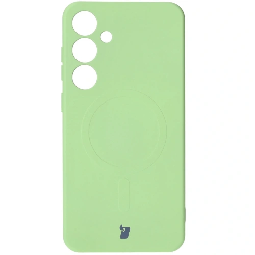 Buy Bizon Case Silicone Magnetic Samsung Galaxy S25+ Plus / S24+ Plus light green - BIZ8292 - {ean13} - Home Screen Store Europe